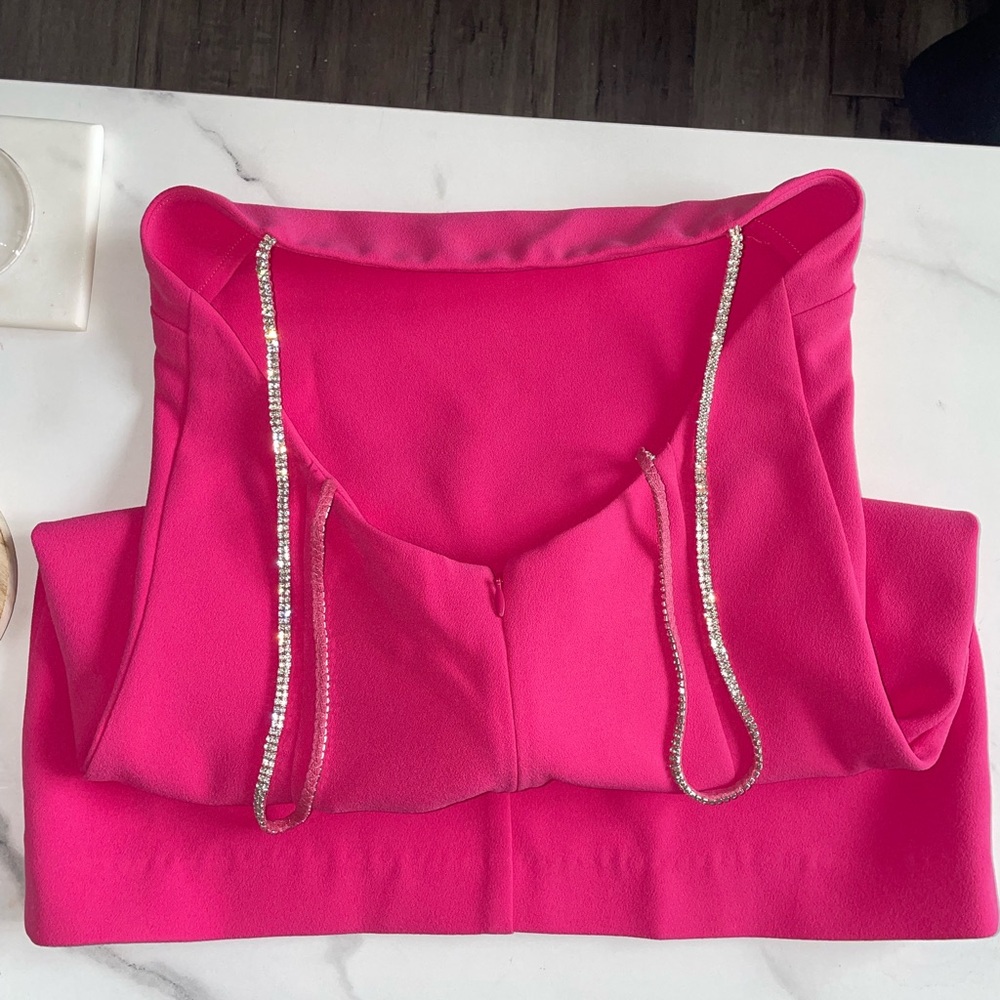 Revolve NBD Hollywood & Vine Mini Fuchsia Pink Embellished Dress - Picture 7 of 15